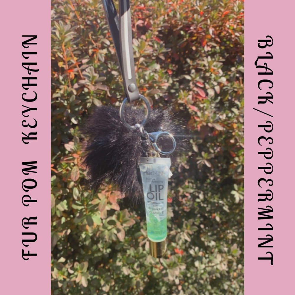Fur Pom Keychains - Picture 8 of 16